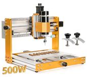 3018 Pro Ultra CNC Machine 500W All-Metal CNC Router Machine, Upgraded 3 Axis Engraver Machine Limit Switches & Emergency-Stop with GRBL Offline Control for Metal, Wood, Acrylic, PCB MDF