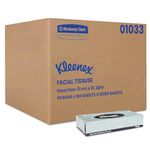 Kleenex® 2 ply Facial Tissue Flat Box, 60 Packs, 100 Pulls/Pack (Total 6,000 Sheets) (01033A)