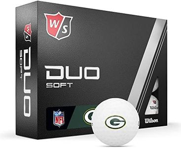 WILSON Staff 2023 Duo Soft NFL Golf Balls - 12 Balls, White, Green Bay Packers