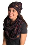 Funky Junque bHS-6100-0641 Oversized Beanie Matching Scarf Set Bundle - Kaleidoscope 4#32