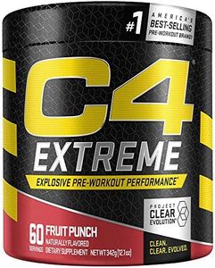 Cellucor C4 Extreme Pre Workout Powder Energy Drink for Men & Women w/Creatine, Caffeine, Nitric Oxide Booster, Citrulline & Beta Alanine, Fruit Punch, 60 Servings