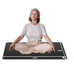 Grounding Mat,Universal Grounding Mat with Grounding Cord,Grounded Therapy,Conductive Leather Mat.(60cmX90cm)