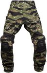 emersongear Gen3 Paintball Pants with Knee Pads,Military Combat Trousers Army Airsoft Combat BDU Pants Tiger Strip