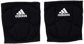 adidas Unisex-Adult Sleek 5 Inch Knee Pad, Black/White, Medium