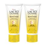 Lacto Calamine Sunscreen SPF 50 | 100g x Pack of 2 | PA +++ Sunscreen For Oily Skin | UVA – UVB Sunscreen | Water Resistant & No White Cast | With Kaolin Clay, Vitamin E & Lemon Extracts