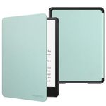 MoKo Case for 6.8" Kindle Paperwhite (11th Generation-2021) and Kindle Paperwhite Signature Edition, Light Shell Cover with Auto Wake/Sleep for Kindle Paperwhite 2021 E-Reader, Agave Green