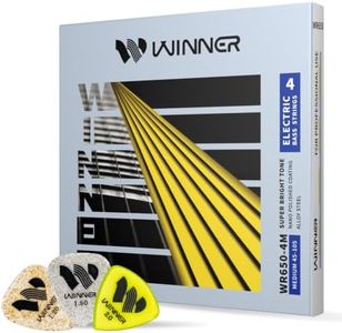 W WINNER Electric Bass Strings - Alloy Steel 4 String Set (45-100)