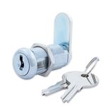 FJM Security MEI-9100A-KA Disc Tumbler Cam Lock with 1-3/8" Cylinder and Chrome Finish, Keyed Alike