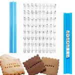 Pack of 72 Alphabet Number Letter Cookie Stamp Set Biscuit Fondant Decorating Baking Impress Mould