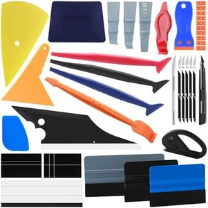 Arayker 27 Pcs Vehicle Vinyl Wrap Tool Kit Car Wrap Kit Window Tint Film Tool Vinyl Wrap Squeegee Kit Automotive Vinyl Wrap Tools for Vinyl Film, Window Film, Car Vinyl Wrapping