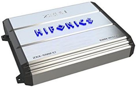 Hifonics ZXX-1800.1D Zeus Mono Channel Car Audio Amplifier (Silver) – Class D Amp, 1800-Watt, Aluminum Heat Sink, Variable Electronic Crossover, Illuminated Logo, Bass Remote Included, 1 Ohm Stable