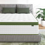 Maxzzz Queen Mattress, 10 Inch Single Foam Mattress, Pocket Spring Memory Foam Hybrid Bed Mattress, Breathable Supportive Innerspring Firm Mattress for Deep Sleep, CertiPUR-US Certified