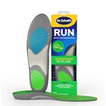 Dr. Scholl's Run Shock Absorbing Insoles - Helps Prevent and Relieve Knee Pain, Shin Splints and Plantar Fasciitis, Designed for Runners, Arch Support Insoles for Running Jogging, UK Shoe Size 7-13
