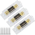 Hamolar 3 Pack 100 AMP Car Audio ANL Fuse Holder Block Kit with 100A Fuses 0/2/4/8 Gauge AWG