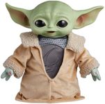 Mattel Star Wars Din Grogu Plush Toy, 11-inch Soft Doll with Hard Head & Bean-Filled Base, Inspired by Star Wars: The Mandalorian Season 3, HPG49