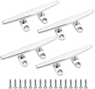 YANYUCB Boat Cleat Open Base 316 Stianless Steel Dock Cleat Marine Include Installation Accessories Screws for Boat, Dock, Decor,Yacht (6 inch 4 Pack)