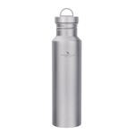 Boundless Voyage Outdoor 750ml Titanium Sports Bottle with Lid Flask Wide Mouth Water Bottle Canteen Drinking Bottle for Camping Cycling Hiking