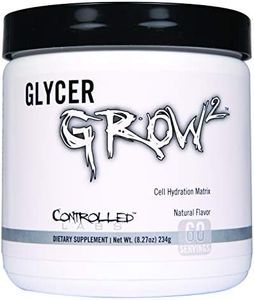 CONTROLLED LABS GlycerGrow 2, Increase Cell Volume and Vascularity, Helps Improve Endurance, Growth, and Recovery, Helps Maintain Workout Intensity, 60 Servings, Unflavored