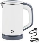 Focustar Portable Electric Kettle for Travel 800ML Kettle Stainless Steel Keep Warm Electric Kettle Auto Shut-Off & Dry Burinig Protection Australian plug