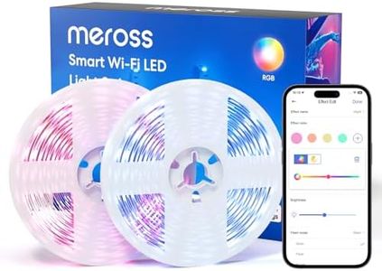 meross Smart LED Strip Light Works with Apple HomeKit 32.8ft WiFi RGB Strip, Compatible with Alexa, Google and SmartThings, App Control, Color Changing Led Strip for Home, Bedroom, Kitchen, TV, Party