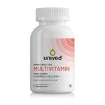 Unived Wholefood Multivitamin for Women | Vegan Plant-Based Multivitamins A, B-Complex, C, D3, E, & K2-7| Natural, Wholefood Plant Based, & Vegan | 60 Capsules