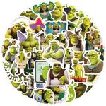 Monsters Shek Stickers for Kids, Children's Cartoon Movie Stickers for Water Bottles,Laptop,Birthday Party Supplies Party Decorations Party Favors, Teens,Girls