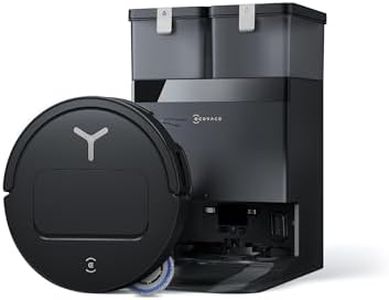 ECOVACS DEEBOT T50 Omni Gen3 Saugroboter mit Wischfunktion, 25.000 Pa, ZeroTangle 3.0, AIVI 3D 2.0, All-in-One-Omni-Station, Reinigung des Mopps bei 75 °C, ultraflache 81 mm, Mattschwarz