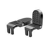 Rooeel 1 Pair 10MM U Slot Bicycle Rear Pedals Folding Rear Seat Footrest Pedals Cycling Accessories for Mountain Bike, Folding Bicycle