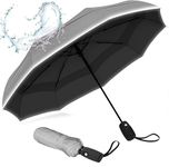 CITRODA Umbrella Automatic Open Travel Umbrella with Wind Vent,Umbrella big size for men, Umbrella for girls, Umbrellas for rain,Windproof Umberalla Large for Man,Women (Grey)