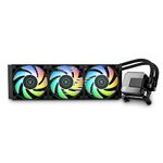 EK AIO Elite 360mm D-RGB All-in-One CPU Liquid Cooler with EK-Vardar High-Performance PMW Fans, Water Cooling Computer Parts, 120mm Fan, Intel 115X/1200/2066, AMD AM4