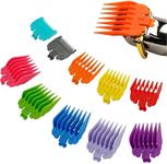 10pcs Clipper Guards for Wahl, Professional Hair Clipper Guide Combs Replacement Guards Attachment Compatible with Wahl Clippers (Assorted Color)