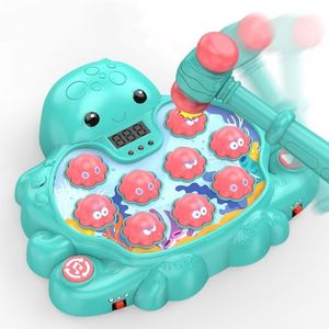 Octopus Vitality Strike Game, Educational Musical Whack-A-Mole Toy with 2 Game Modes, Digital Score Display, Toddler Early Developmental Learning Toy, Fun Birthday Gift for Kids Age 2+(Multicolored)