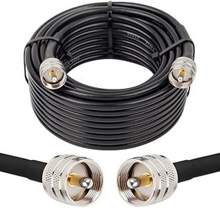 MOOKEERF RG8x Coaxial Cable 35ft,CB Coax Cable 50 Ohm,UHF PL259 Male to Male Low Loss CB Antenna Cable for CB Radio,HAM Radio, VHF Radio, SWR Meter, Antenna Analyzer