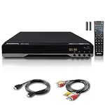 Roxel RDP-S600 DVD Player with HDMI Cable and RCA Cable Included - Multi Region - USB Port - Remote Control - Full HD - Stop Resume Function - CD Player - HDMI and RCA Port