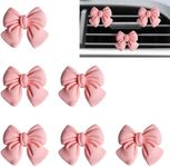 CasaPopz 6 pcs Pink Bow Car Air Fre