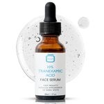 10% Tranexamic Acid Serum for Face - 1 fl oz / 30ml - Dark Spots Serum, For Brown Spots, Even Out Skin Tone - with Hyaluronic Acid, Glycerin, Natural formula, by OMIC