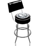 NBA Brooklyn Nets Padded Swivel Bar Stool with Back