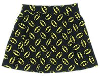 Batman Juniors All-Over Print Logo Black Skirt (Large)