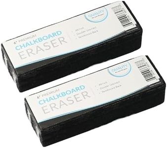 Traditional Chalkboard Eraser, All Felt 6 Inch Premium Quality Chalk Eraser (2 Pack) - Chalk Board Eraser for Chalkboard/Blackboard - Chalk Eraser for Chalkboard - Chalkboard Cleaner