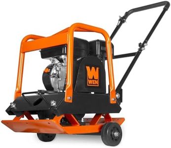 WEN Plate Compactor, 7HP, 212cc, with Wheel Kit and 4496-Pound Compaction Force (56012)