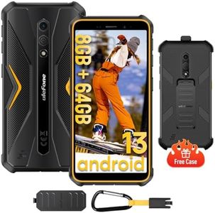 Ulefone Móvil Resistente Armor X12 Pro Android 13 Octa-Core 8Go+64Go/TF-256Go Smartphone, 4860mAh 13MP+8MP 5,45'' HD+ IP68K Smartphone Resistente, 4G Dual SIM Face ID NFC GPS 2 ANS Garantía Naranja