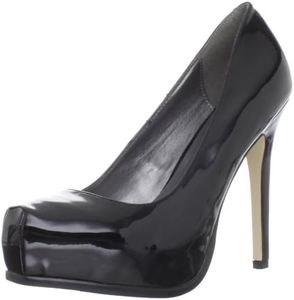 Madden Girl Women's Tiarah Platform Pump, Black Patent, 9.5