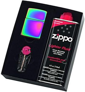 Zippo Spectrum Lighter with Fluid and Flints, Gift Set