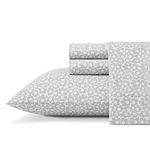 Marimekko - Percale Collection - Sheet Set - 100% Cotton, Crisp & Cool, Lightweight & Moisture-Wicking Bedding, Queen, Pikkuinen Unikko Grey