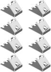 Freezer Shelf Clip, 920158 Freezer Shelf Clips 304 Stainless Steel Square Fridge Cooler Shelf Support Clips Replacement Part for Commercial Refrigerator, 8 Pack