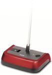 Ewbank 830UKR Evo3 Manual Carpet Sweeper, Lightweight Multi Surface Cleaner with High Level Pickup both Forwards and Backwards, Durable Long-Life Synthetic Brushes, Red