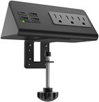 Nightstand Edge Mount Power Strip w