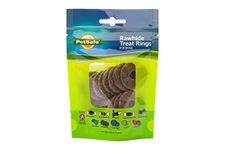 PetSafe Natural Rawhide Rings – Dog Toy Treat Ring Refills for Busy Buddy Dog Toys – Original Flavor – Small, Size A – 16 Rings