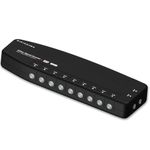 DigiShark 8 Way TV Aerial Signal Booster&Splitter Amplifier, Improves Picture Quality&Channel Reception, IR Bypass Compatible, Built-In 4G/5G LTE Filter, Freeview HD UHF Ch 21-60, 4K, FM&DAB