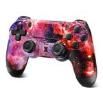 ARCELI Wireless Controller for PS-4, Upgraded Controller Wireless for PS-4/Slim/PC, Bluetooth Gamepad Joystick with Dual Vibration/ 3.5mm Audio Jack/Touch Panel (TC129)